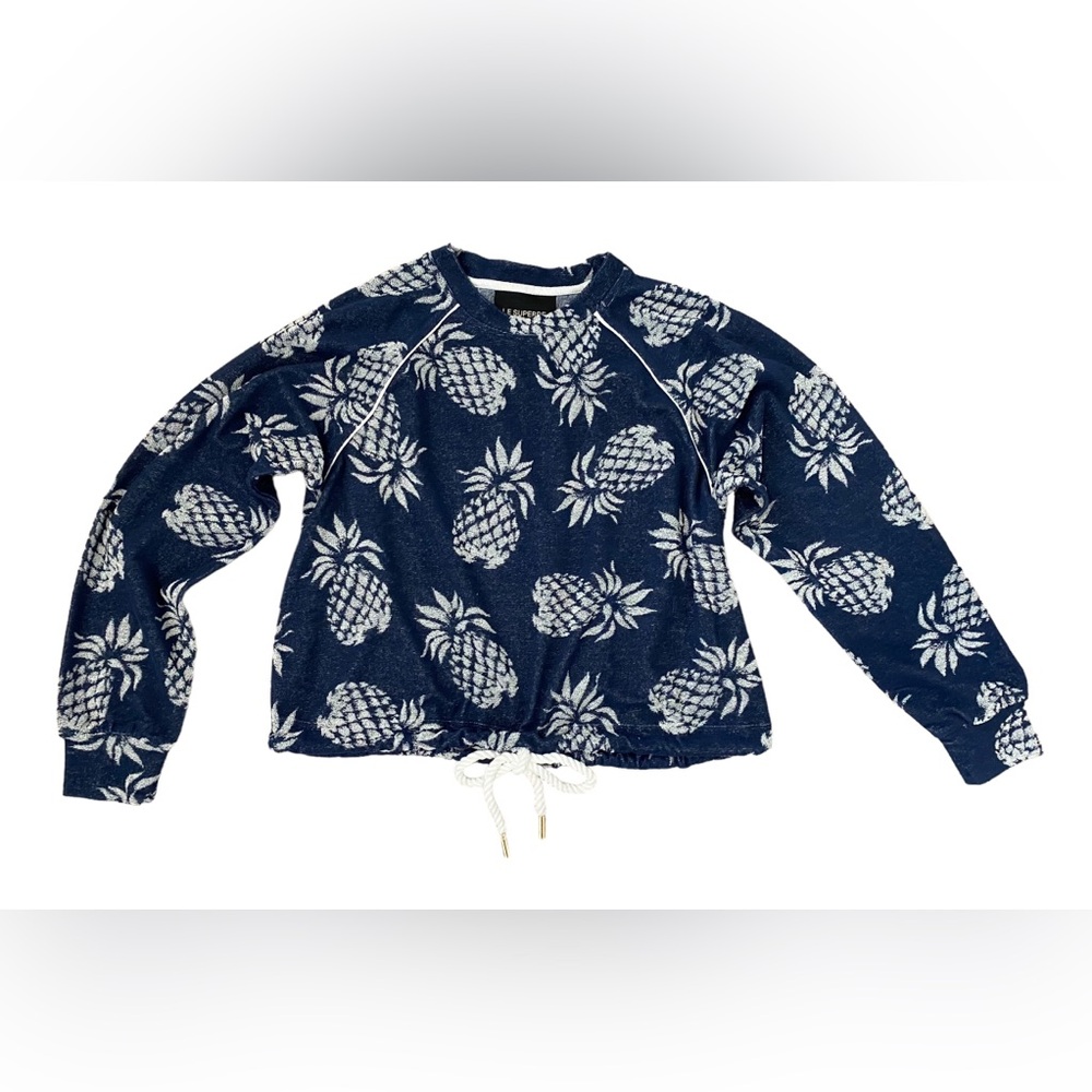 Le Superbe After Sundown Print Terry Cloth Pullover Oversize Nordstrom XS NWT - Picture 3 of 6